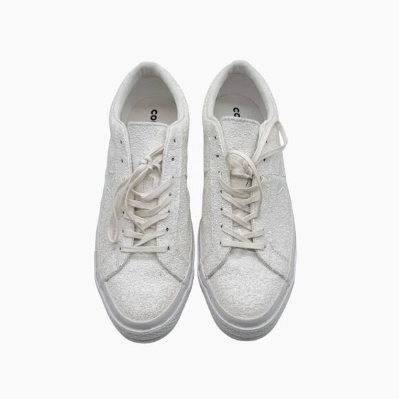 CONVERSE One Star Ox Glitter White Shoes Men’s‎ Size 10.5 Women’s Size 12.5 - Picture 4 of 10